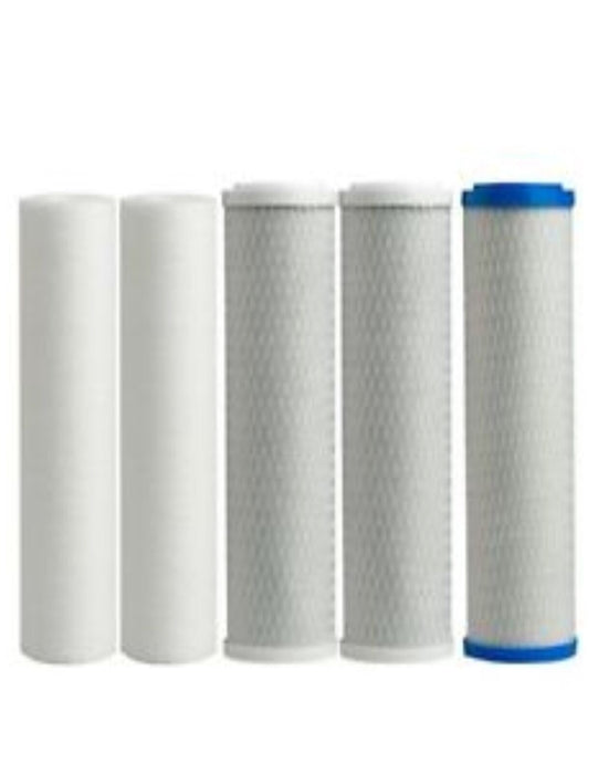 Replacement filter pack for reverse osmosis systems, compatible with Watts Premier WP-4V 500124 models