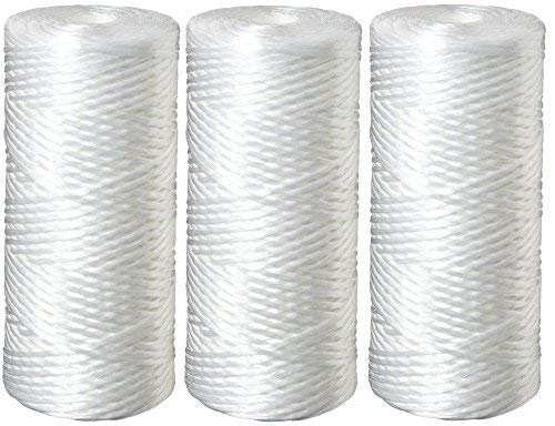 3-pack polypropylene string-wound water filter cartridges, 5 micron, compatible with AP814 and WP5BB97P series models