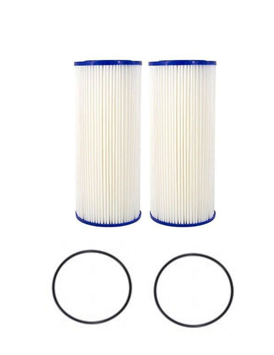 Whole-house sediment filter cartridge with O-rings, compatible with GE FXHSC, GXWH40L, GXWH30C, GXWH35F models
