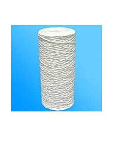String-wound sediment filter cartridge, 0.5 micron, 10 x 4.5 inches, compatible with Pentek WP.5BB97P