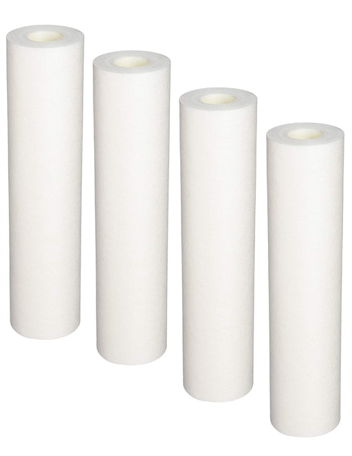 4-pack sediment water filter cartridges, 1 micron, 10 inches, white