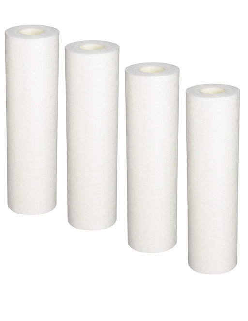 4-pack whole house replacement sediment filter cartridges, compatible with PS1-10C models, white