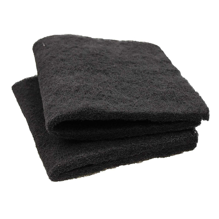 2-pack activated carbon filter media pads, 16 x 48 inches, for aquarium and pond filters
