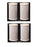 4-pack of 5 micron carbon block filter cartridges, 4.5 inch OD x 9-7/8 inch length, compatible with CB-45-1005