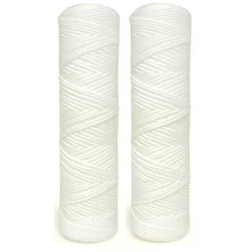 CFS String Wound Sediment Water Filters 2-Pack – 2.5" x 10" – 10 Micron – Fits GE FXWSC