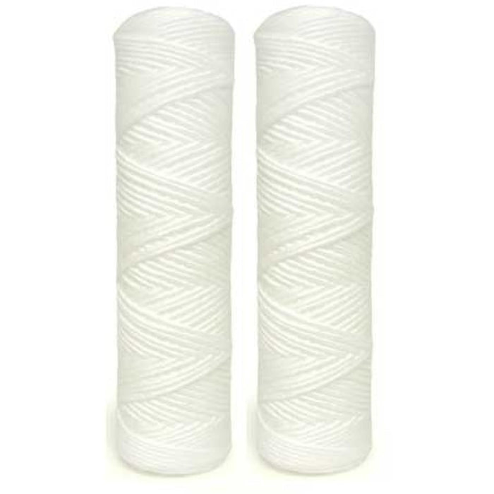 CFS String Wound Sediment Water Filters 2-Pack – 2.5" x 10" – 10 Micron – Fits GE FXWSC