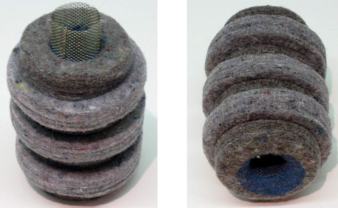 Wool felt fuel oil filter cartridge, 10 micron, compatible with 1A-25A, XF-25, and F-300 models