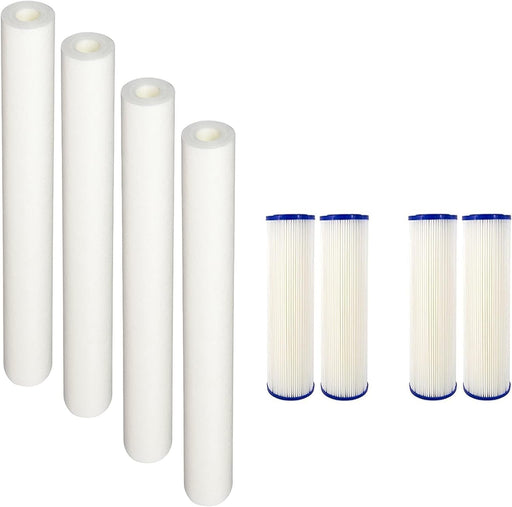 Whole house replacement water filter cartridge, 20 inches, compatible with EQ-304-20 and EQ-PFC.35 models