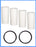 CFS Compatible Filters for GXWH30C, GXWH35F, GXWH40L GE Replacement Filter Cartridges, WS03X10039 Replacement O-Rings