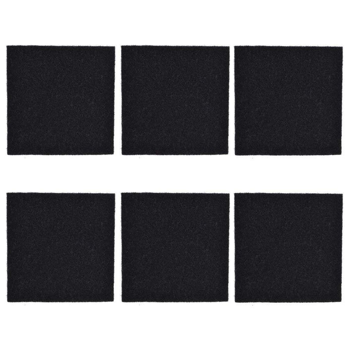 CFS Activated Carbon Filter Pads – 6 Pack – 6.5" x 6" – for Hooded Cat Litter Boxes
