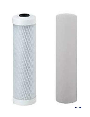 2-pack sediment and carbon whole-house replacement filter cartridges, 5 micron, compatible with Premier 560088