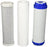 3-pack whole house replacement water filter set with CTO, GAC, and sediment cartridges, 5 micron