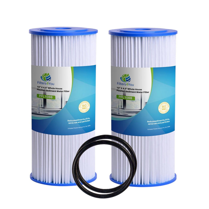 CFS – Pleated Water Filter Cartridges Compatible with FXHSC, R50-BBSA, R50-BB, WFHDC3001, W50PEHD, GXWH40L Models – Whole House Replacement Filter Cartridge