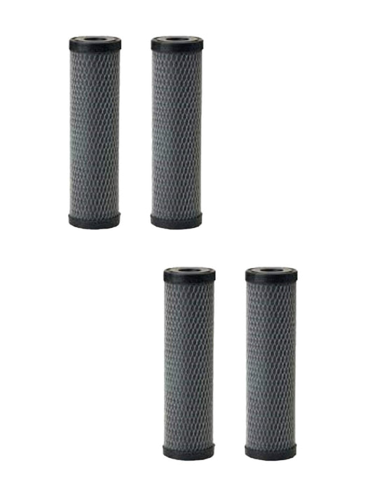 4-pack whole house CTO carbon water filter cartridges, 1 micron, compatible with WFPFC8002, WFPFC9001, and FXWTC models