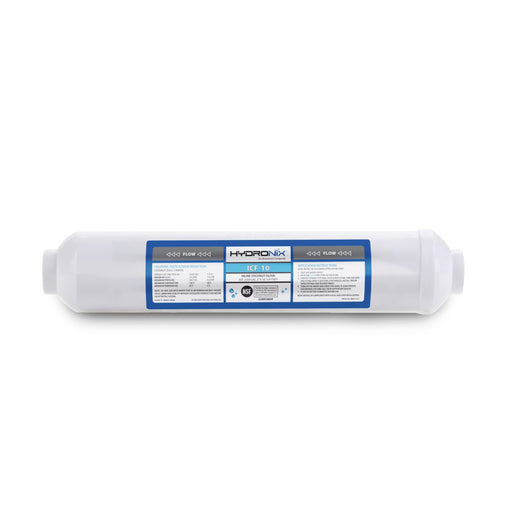 CFS Inline Coconut GAC Water Filter – 1/4" NPT – 2,000 Gallon Capacity – Reduces Chlorine Taste & Odor – Fits ICF-10