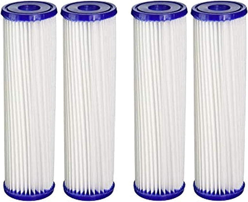 4-pack whole house water filter cartridges, compatible with EQ-PFC.35 models, white