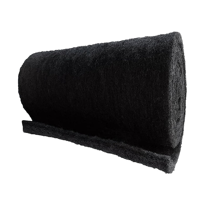 Cut-to-fit carbon-infused filter pad media for aquarium fish tanks and ponds