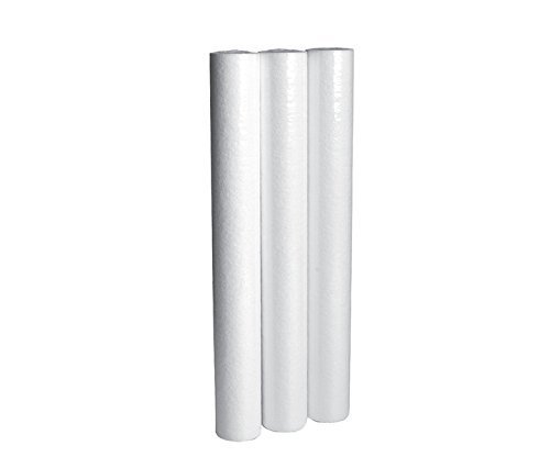 3-pack water filter cartridges, 5 micron, 20 x 2.5 inches, for whole house home water filtration systems