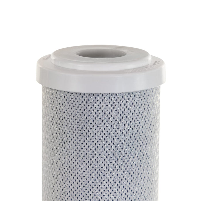 CFS Coconut Carbon Block Water Filters 4-Pack – 2.5" x 10" – 5 Micron – Reduces Chlorine Taste & Odor – Fits CB-25-1005