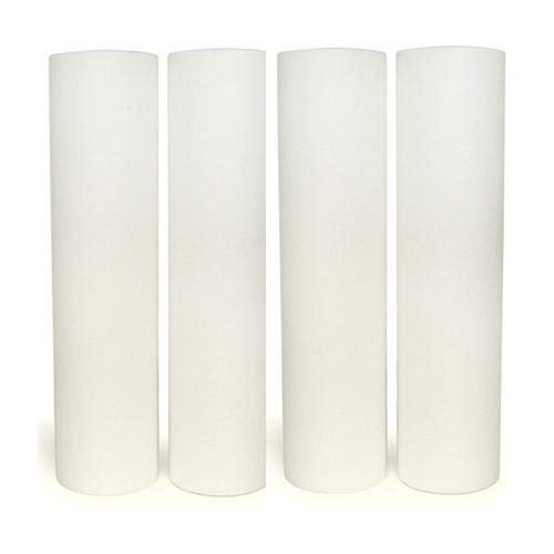 4-pack sediment filter cartridges, 1 micron, 10 inches, compatible with SpectraPure Micro-Tec systems