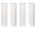 CFS Grooved Melt Blown Sediment Filters – 4 Pack – 1 Micron – 10" x 2.5" – Fits AP1001
