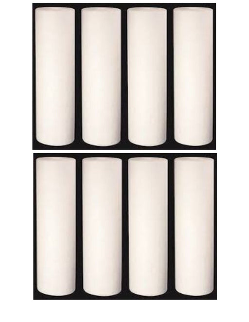 8-pack sediment water filter cartridges, 1 micron, 10 inches, compatible with Hydronix SDC-25-1001 models