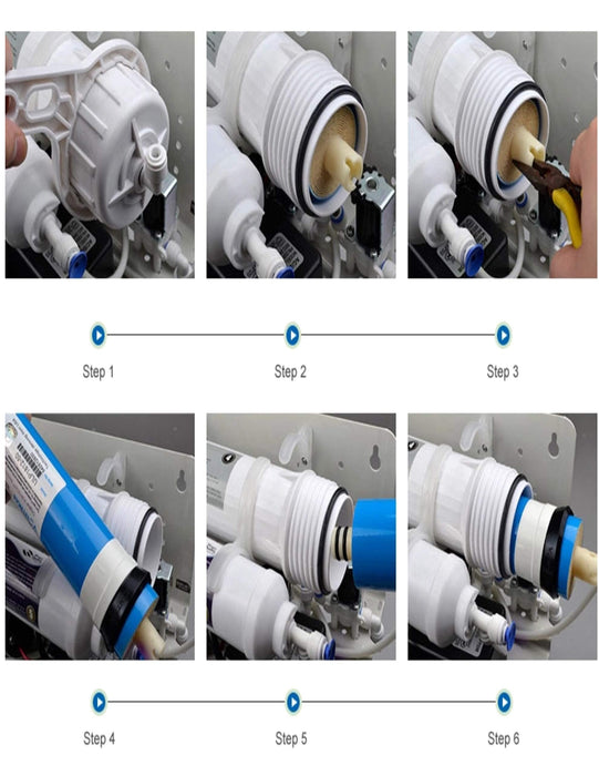 CFS – 3 Pack Replacement Water Filter Set includes Sediment, Carbon Block Cartridges & 100 GPD Membrane Compatible with Hydro Logic Stealth RO100 Models – Removes Bad Taste & Odor – 1 Micron