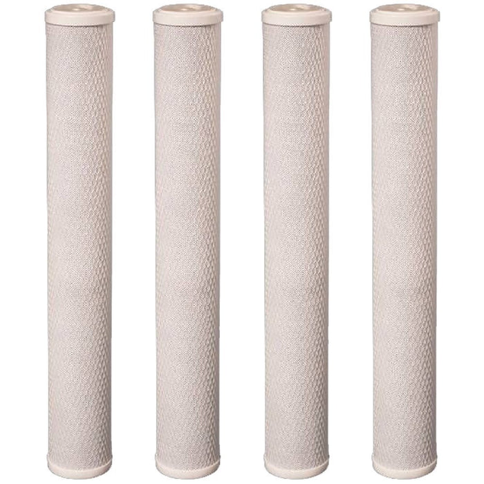 CFS Carbon Block Filter – 4 Pack – 5 Micron – 2.5" x 20" – Fits Supera RIF-10