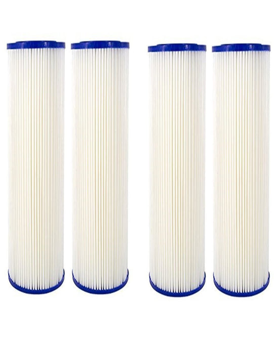CFS Pleated Polyester Sediment Water Filter 10"x2.5" Universal Whole House Pre-Filter Compatible with AO Smith 20 Micron Sediment Water Filters AO-WH-PRE-RP2 FM-50-975
