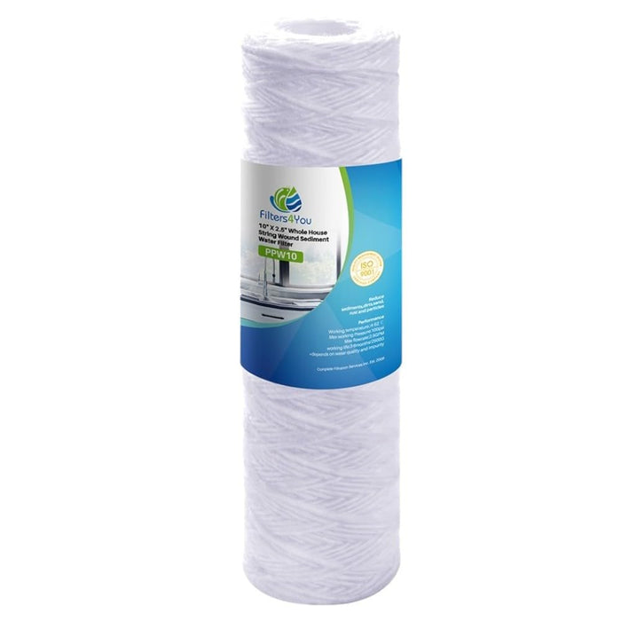 Sediment water filter cartridge, 5 micron, white, compatible with 1SS-30 models