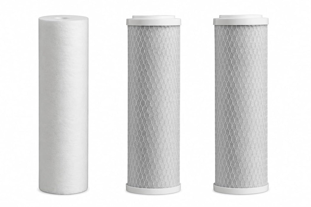 CFS Sediment and Carbon Block Filter Set – 5 Micron – 9.75 x 2.5 – Fits WHKF-GD05, WHKF-WHWC