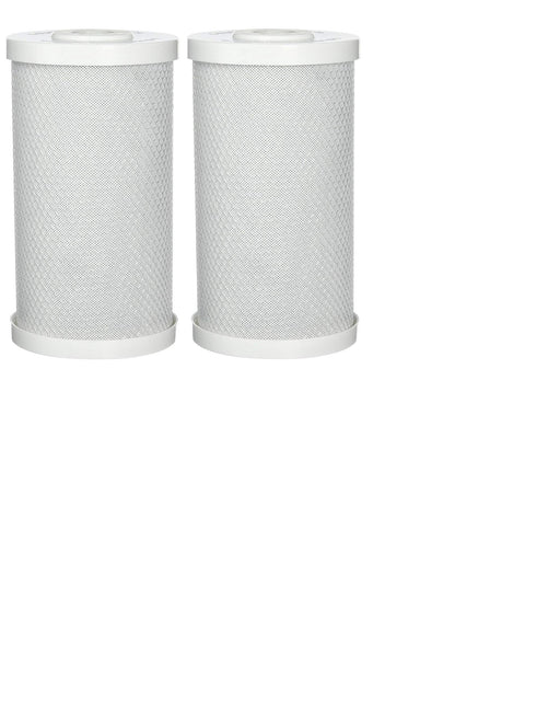 2-pack coconut activated carbon block water filter cartridges, 4.5 x 10 inches, compatible with CB-45-1010 models