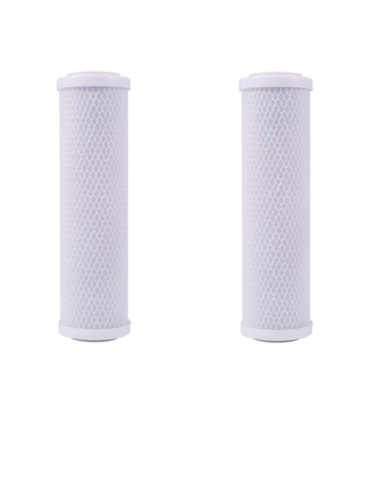 CFS – 2 Pack Carbon Block Water Filter Cartridges Compatible with 655130-43 DFX-CB-10 Models – Remove Bad Taste & Odor – Whole House Replacement Water Filter Cartridge, 10 Micron -10" Inch, White