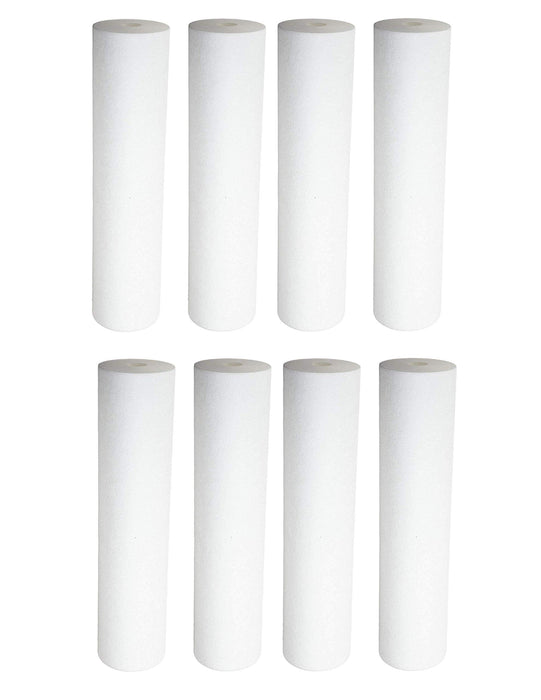 CFS Polypropylene Sediment Filter Cartridges – 8 Pack – 5 Micron – 10" – Fits GE GXWH04F