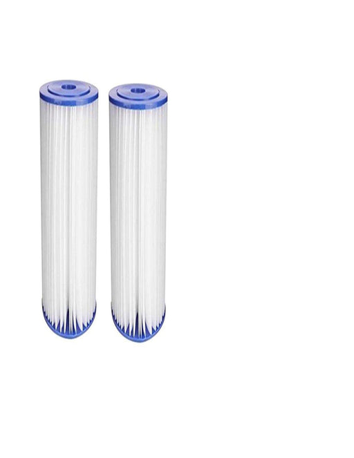 2-pack pleated polyester filter cartridges, 5 micron, 9-3/4 x 2-5/8 inches, compatible with Pentek R30 models
