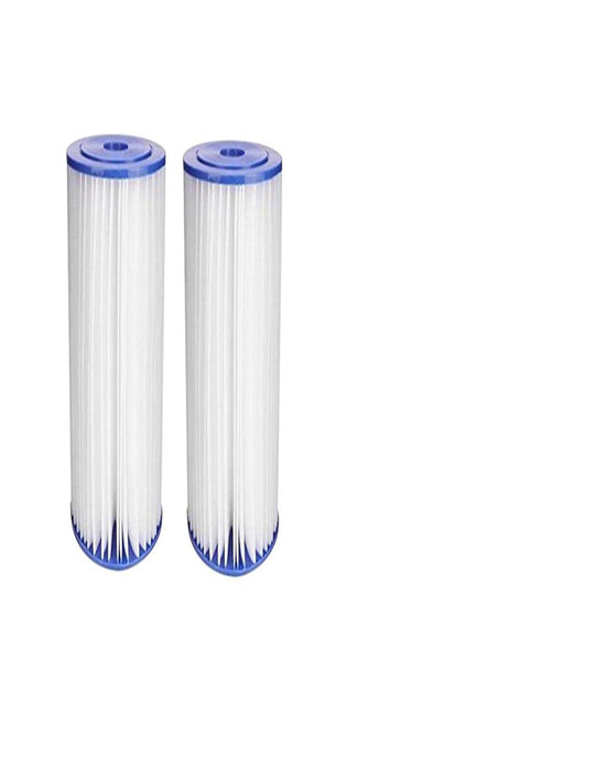 2-pack pleated polyester filter cartridges, 5 micron, 9-3/4 x 2-5/8 inches, compatible with Pentek R30 models