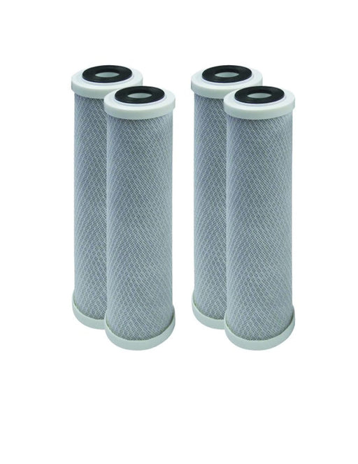 4-pack activated carbon block water filter cartridges, universal 10-inch, compatible with Rainsoft 21179 models