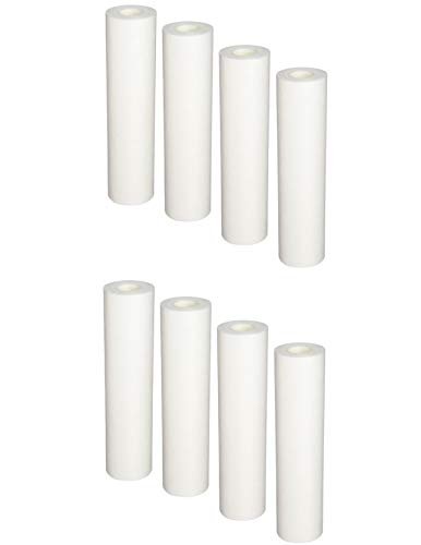 8-pack poly-spun water filter cartridges, compatible with PS20-10C models