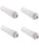 4-pack coconut GAC inline water filter cartridges for RO post-polishing, fridge and ice use, compatible with ICF-10 models