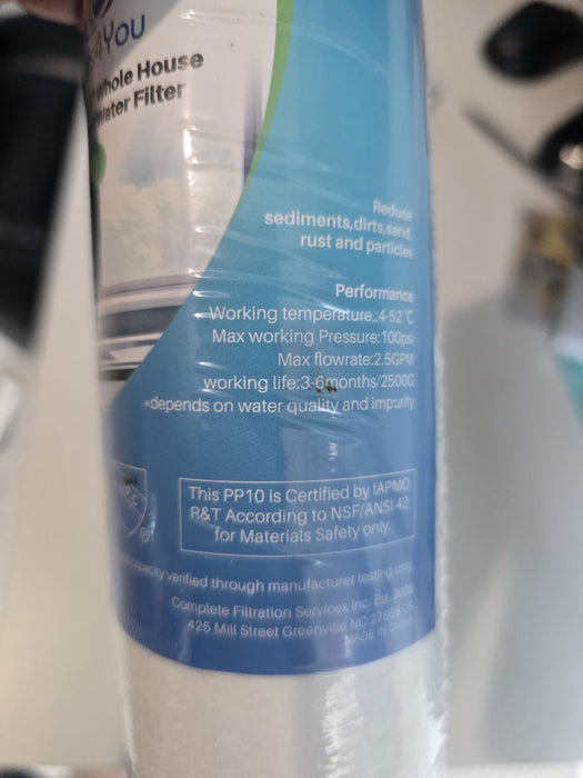 CFS Sediment Water Filter Cartridges – 4 Pack – 1 Micron – Fits Kenmore 38480