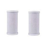 2-pack carbon block water filter cartridges, 25 micron, 10 x 4.5 inches, compatible with FXHTC and RFC-BB models, white