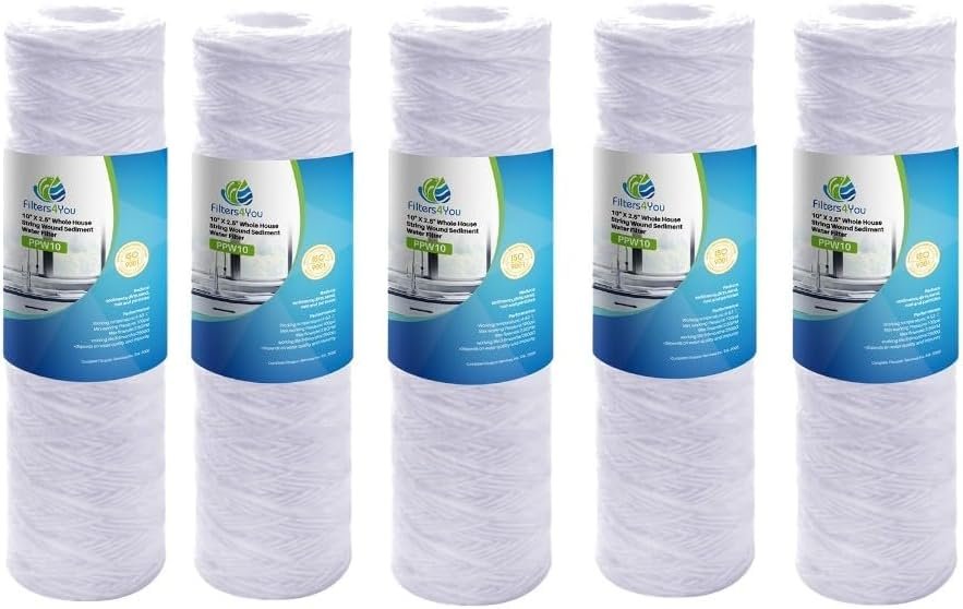 CFS Sediment Water Filter – 40 Pack – 5 Micron – 10" x 2.5" – Fits Campbell 1SS