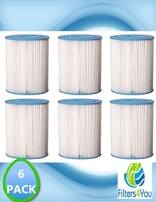 6-pack water filter cartridges, compatible with Whirlpool WHKF-WHPLBB and WHKF-DWHBB systems