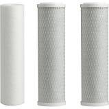 3-pack replacement pre-filter set for Ultimate Series reverse osmosis systems, 3-stage filtration, white