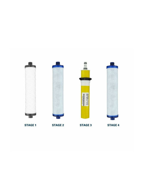 RO filter replacement kit compatible with Hydrotech 4VTFC50G and 4VTFC50G-PB models