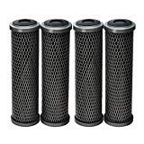 4-pack carbon-wrapped standard filter cartridges, compatible with OmniFilter TO3-DS3-S06 systems