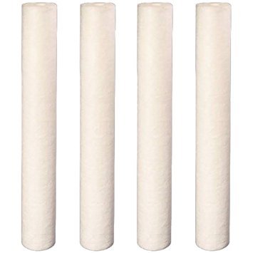 4-pack 20-inch deluxe sediment filters, 5 micron, compatible with Hydro Cure systems