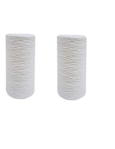 2-pack whole house sediment replacement water filters, 20 micron, 10 x 4.5 inches, comparable to Hydronix SWC-45-1020