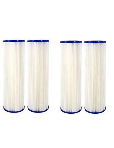 2-pack carbon block water filter cartridges, 10 inches, compatible with EPW2P whole house filtration systems