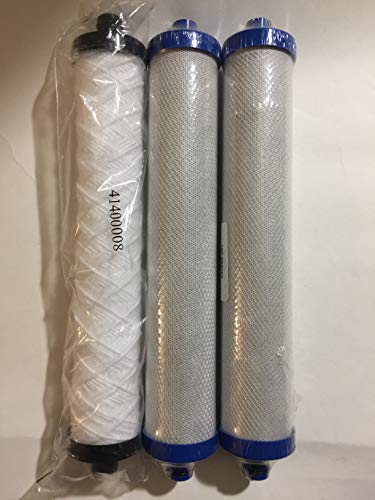 3-pack reverse osmosis replacement filter cartridge set, compatible with Hydrotech RO systems